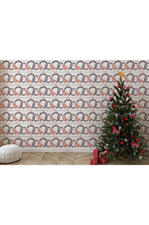 Oxyteez   Pembe Çiçek Desenli Duvar Kağıdı-5593 5593