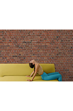 Oxyteez   Taş Tuğla Desenli Duvar Kağıdı-5599 5599