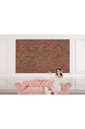 Oxyteez   Taş Tuğla Desenli Duvar Kağıdı-5599 5599