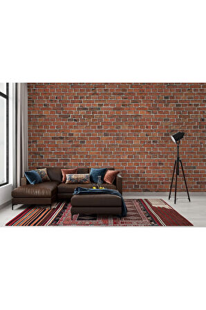 Oxyteez   Taş Tuğla Desenli Duvar Kağıdı-5599 5599