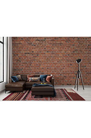 Oxyteez   Taş Tuğla Desenli Duvar Kağıdı-5600 5600