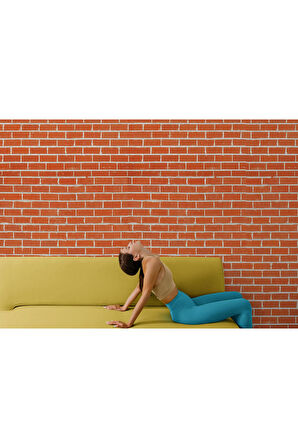 Oxyteez   Taş Tuğla Desenli Duvar Kağıdı-5602 5602