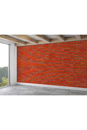 Oxyteez   Taş Tuğla Desenli Duvar Kağıdı-5604 5604