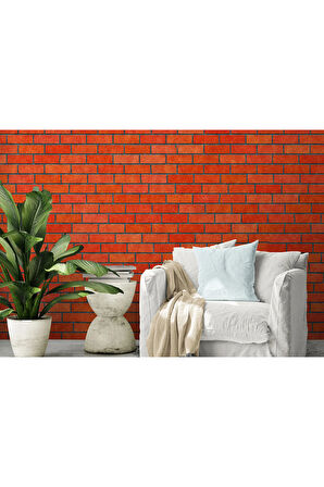 Oxyteez   Taş Tuğla Desenli Duvar Kağıdı-5604 5604