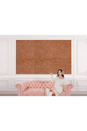 Oxyteez   Taş Tuğla Desenli Duvar Kağıdı-5605 5605