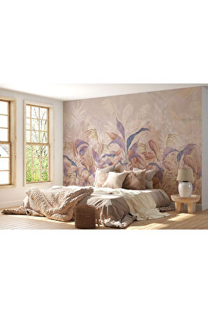 Oxyteez   Yaprak Detaylı İskandinav Tarzı Duvar Kağıdı-5606 5606