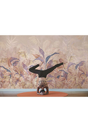 Oxyteez   Yaprak Detaylı İskandinav Tarzı Duvar Kağıdı-5606 5606