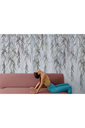 Oxyteez   Tropikal Sarmaşık Desenli Duvar Kağıdı-5626 5626