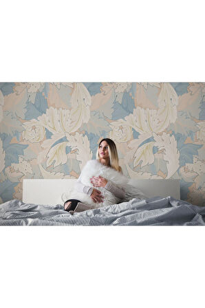 Oxyteez   Pastel Renkli Yapraklar Duvar Kağıdı-5641 5641