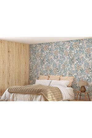 Oxyteez   Çiçek Desenli Silinebilir Duvar Kağıdı-5644 5644