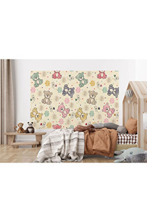 Oxyteez   Ayıcık Desenli Duvar Kağıdı-5706 5706