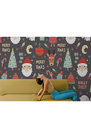 Oxyteez   Yılbaşı Christmas Temalı Duvar Kağıdı Poster-5713 5713