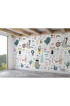 Oxyteez   Çocuk ve Bebek Odası Temalı Duvar Kağıdı-5717 5717