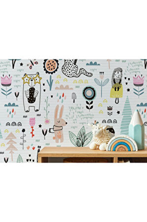 Oxyteez   Çocuk ve Bebek Odası Temalı Duvar Kağıdı-5717 5717