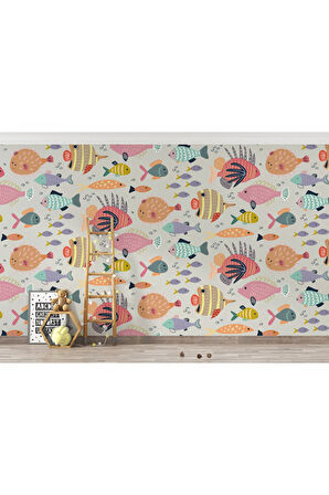 Oxyteez   Renkli Balıklar Duvar Kağıdı-5731 5731