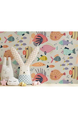 Oxyteez   Renkli Balıklar Duvar Kağıdı-5731 5731