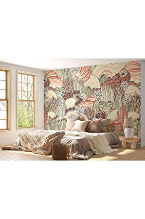 Oxyteez   Kaktüs Desenli Duvar Kağıdı-5741 5741