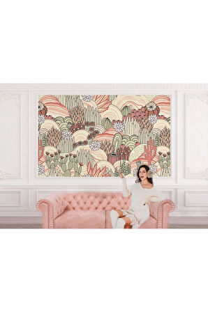 Oxyteez   Kaktüs Desenli Duvar Kağıdı-5741 5741