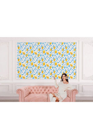 Oxyteez   Limon Ağacı Desenli Duvar Kağıdı-5752 5752