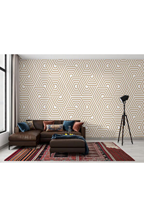 Oxyteez   Geometrik Desenli Duvar Kağıdı-5776 5776
