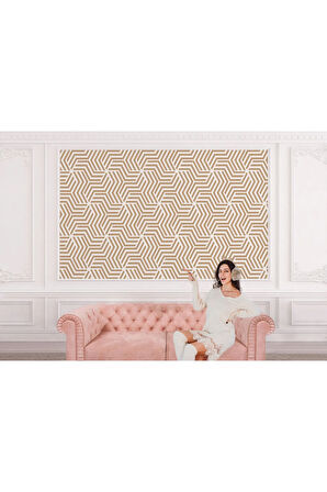 Oxyteez   Pastel Renkli Geometrik Desenli Duvar Kağıdı-5783 5783