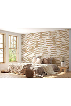 Oxyteez   Pastel Renkli Geometrik Desenli Duvar Kağıdı-5783 5783