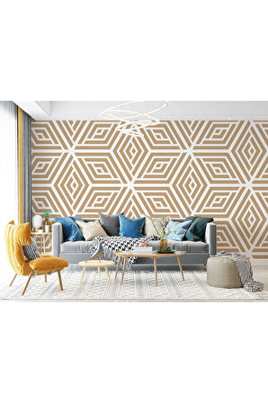 Oxyteez   Pastel Renkli Geometrik Desenli Duvar Kağıdı-5784 5784