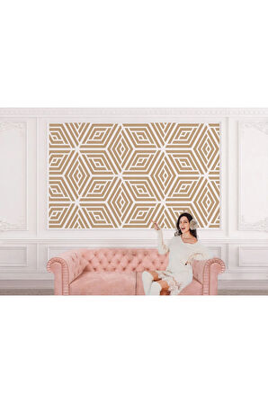 Oxyteez   Pastel Renkli Geometrik Desenli Duvar Kağıdı-5784 5784