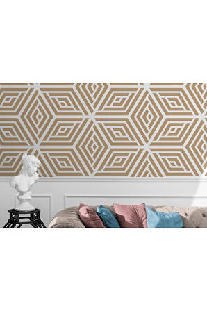 Oxyteez   Pastel Renkli Geometrik Desenli Duvar Kağıdı-5784 5784