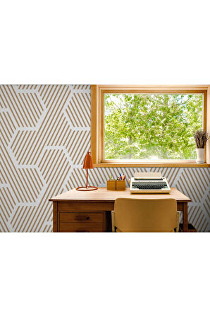 Oxyteez   Pastel Renkli Geometrik Desenli Duvar Kağıdı-5790 5790