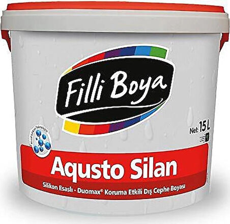 Filli Boya Aqusto Silan Silikonlu Dış Cephe Boyası 15 lt - Beyaz