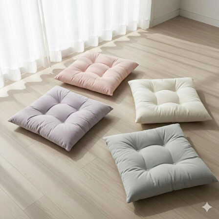 Renkli Yer Minderi 50 cm x 50 cm  ( 5 adet ) 