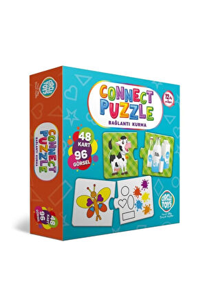 Özlem Toys Connect Puzzle Bağlantı Kurma Dikkat Algılama Becerisi 48 Kart 96 Görsel