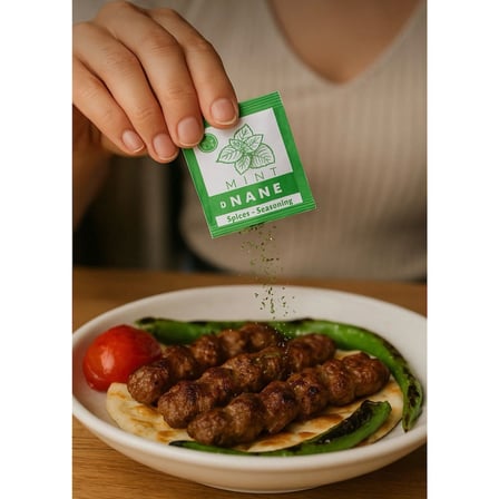 50 Adet Nane Stick Tek Kullanımlık Kuru Nane Baharat