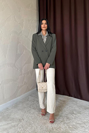 Haki Blazer Ceket
