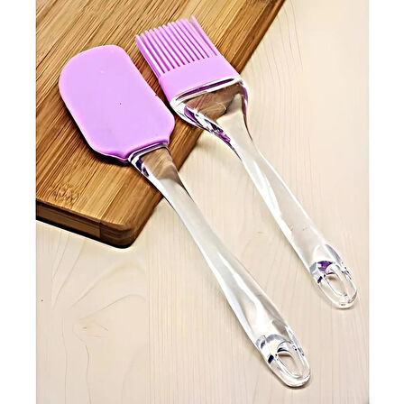 Silikon Yumurta Fırçası Ve Spatula 2'li
