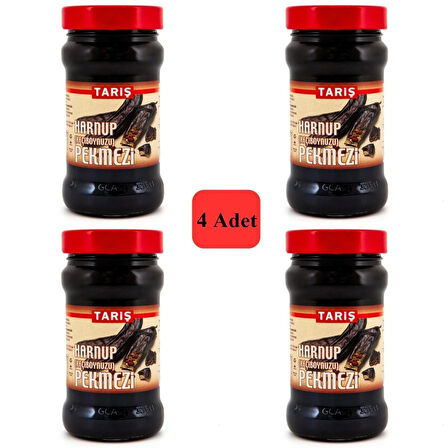 Katkısız %100 Harnup (Keçiboynuzu) Pekmezi 400 Gr Cam 4 Adet
