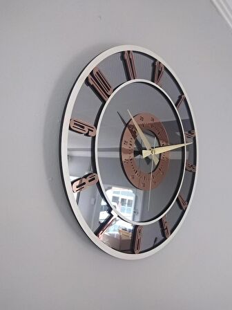 GERÇEK AYNALI DEKORATİF DUVAR SAATİ 50 CM