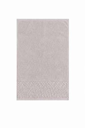 El Yüz Havlusu 50x90 cm %100 Pamuk Kısmi Kadife  Quadro Taş