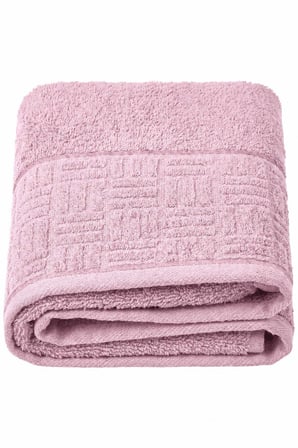 El Yüz Havlusu 50x90 Cm %100 Pamuk Kısmi Kadife Vento Pembe