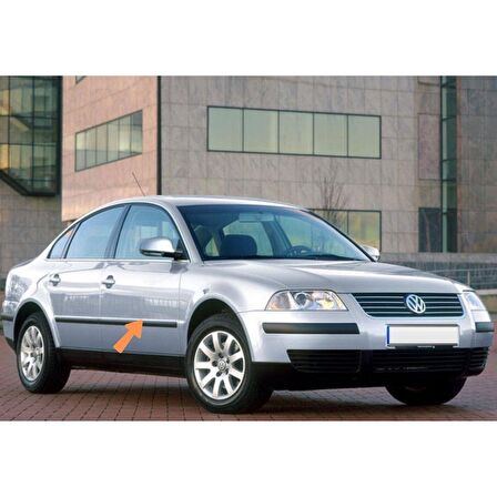 GKL Sağ Ön Kapı Çıtası Siyah Plastik VW Passat 2001-2005 3B0853516