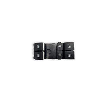 MCAR Dörtlü Cam Açma Düğmesi Krom VW Touran 2011-2015 7P6959857