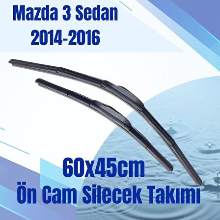 SİLBAK Ön Cam Silecek Takımı Mazda 3 Sedan 2014-2016 60x45cm