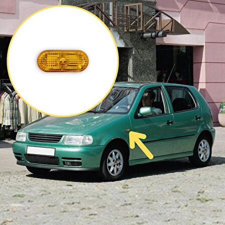 GKL Çamurluk Sinyal Lambası Sarı VW Polo HB 1994-1999 3B0949117B