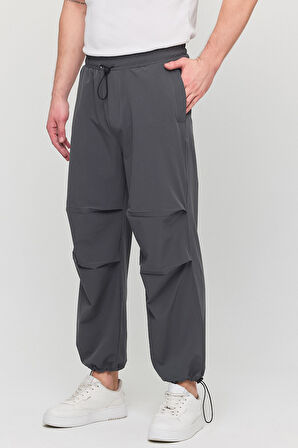Paraşüt Kumaş Cepli Paçası Ayarlanabilir Baggy Pantolon