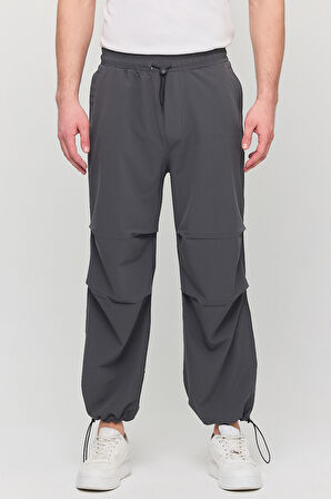 Paraşüt Kumaş Cepli Paçası Ayarlanabilir Baggy Pantolon