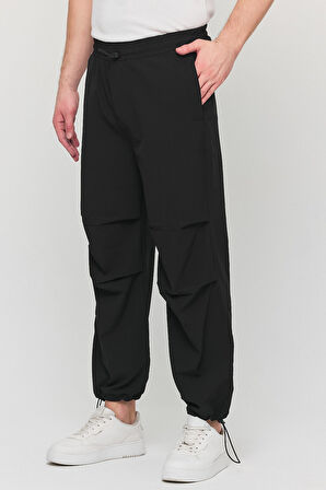 Paraşüt Kumaş Cepli Paçası Ayarlanabilir Baggy Pantolon
