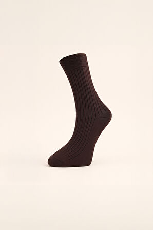 7'li Pamuk Erkek Soket Çorap Seti - Karışık Renkli Düz Çorap