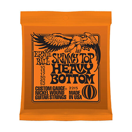 Ernie Ball P02215 Skinny Top Heavy Bottom Nickel 10-52  Elektro Gitar Teli