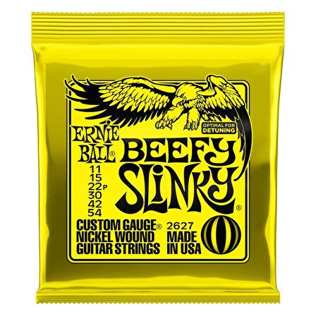 Ernie Ball P02627 Beefy Slinky Nickel 11-54 Elektro Gitar Teli